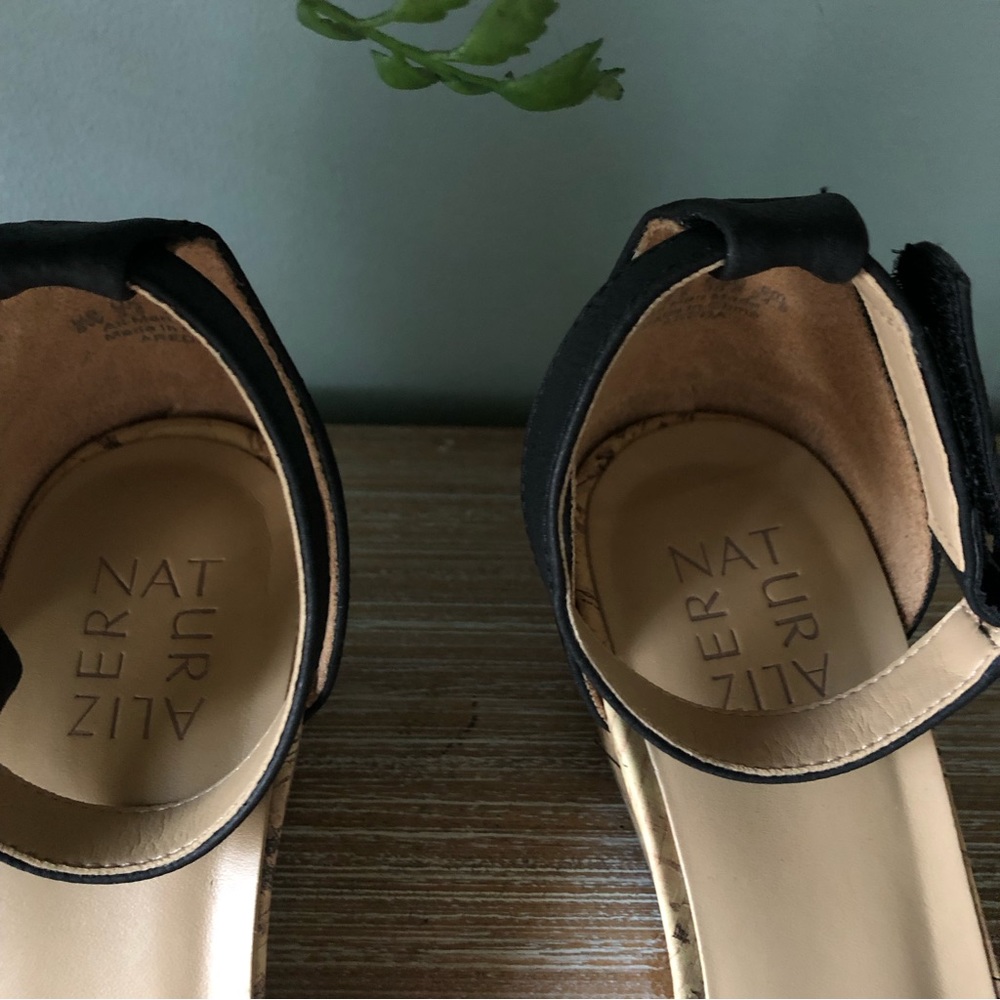 Naturalizer Areda Wedge Sandal 8w black - Picture 7 of 12
